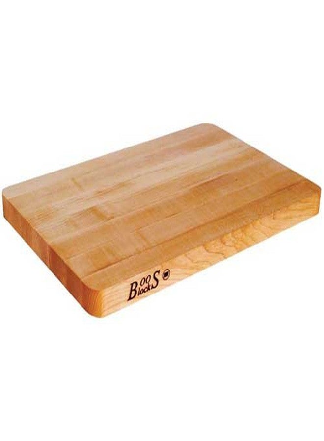John Boos Chop-N-Slice Series Rectangular Wooden Maple Cutting Board 10”x5” – 1” Thick, 1.4-lb Reversible Butcher Block with Eased Corners & Edge-Grain – Made in the USA - Image 4